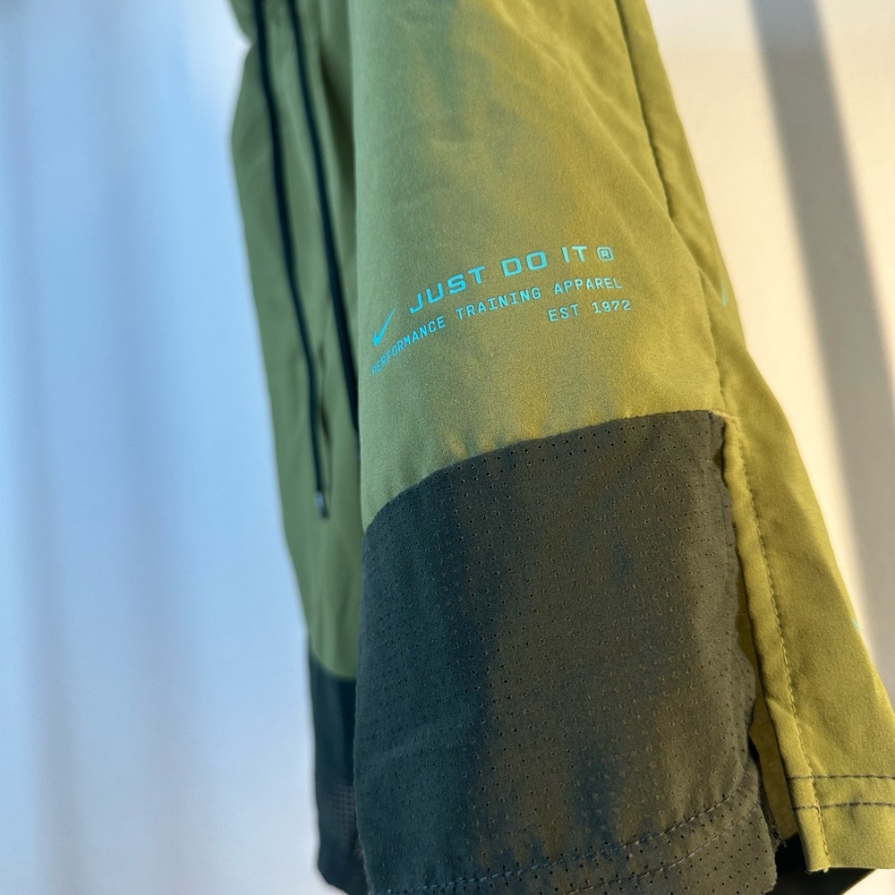 Nike Olive and Charcoal training shorts